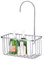 Blue Canyon Hanging Shower Caddy Single Basket, No Drill Stainless Steel Bathroom Shelf, Non-Rusting Storage Shelves, Shower Accessory for Bathroom Organisation Shelf, Shower Basket Organizer (Silver)