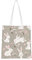 OGNOT Grüner Frosch-Leinen-Tragetasche für Frauen, wiederverwendbare Einkaufstasche, für Werbung, Geschenk, Aktivitäten, Osterhase mit Blumenmuster, Einheitsgröße