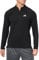 adidas Men's Gym+ Training 1/4 Zip Long Sleeve T-Shirt, Black, XS