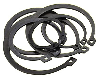 Anelli di sicurezza for alberi 65MN Carta con chiusura a molla for albero con jolly Chiusura a molla elastica for protezione posteriore Chiusura a molla con morsetto tipo C ( Color : Svart , Size : M1