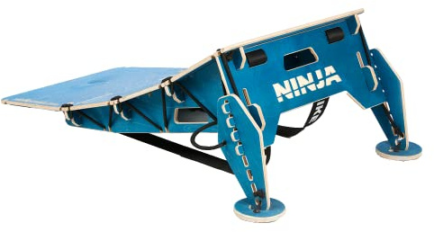 Ninja MTB Jump Ramp Turbo Kicker Tragbare Jump Ramp 4 Panel Rampe für alle Altersgruppen Ideal für MTB Bikes, BMX Bikes, One Wheels, Scooter, Skateboards und RC Cars