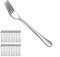 Evanda Fourchette de table 24 pièces 20.5cm, fourchettes à dîner en acier inoxydable, fourchettes à gâteau, fourchettes à dessert, faciles à nettoyer, lavables au lave-vaisselle