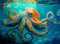 Deep Blue Octopus Odyssey - A 1000-Piece Jigsaw Puzzle by Cross & Glory