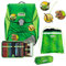 SCOUT Der echte sicherer Schulrucksack, Alpha DIN Dino Rex Set 4-teilig, ca. 20 l Volumen, ca. 1.200 g Gewicht (ohne abnehmbare Elemente)