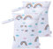 HBselect 2 Stück Nasstasche Wetbag Kindergarten wiederverwendbar Wet Dry Bag Windeltasche Nassbeutel Personalisiert for Baby Regenbogen nach Regen