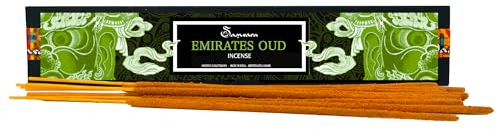 Samsara - Indische Räucherstäbchen, handgefertigt, 100 % natürlich, feiner Duft auf Basis von arabischem Agarwood