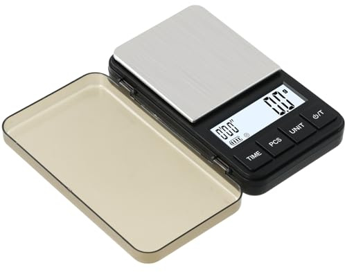 Vesaneae Kleine Taschen-Kaffeewaage,Espresso-Kaffeewaage Mit Timer,Kleine Und Handliche Barista-Waage,Präzisionswaage mit 0,1g Genauigkeit,Kaffeewaage,für Lebensmittel,Schmuck,Kaffee,Backen,Kochen