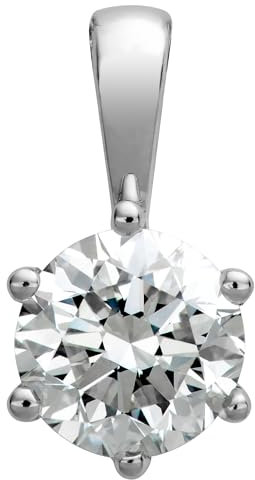 Orolino Damen Anhänger 750/- Gold 1,3cm Glänzend Brillant weiß 1,00ct. 067340174-3