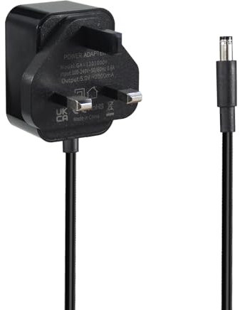 5V 2A Power Supply, Universal AC 100-240V to DC 5Volt 2Amp,10W Adapter Charger 5 Volt 2000Ma UK Plug fit for Android TV Box,LED Strip Lights, Electronic Devices, Router, DC Connector Jack 5.5mmx2.5mm
