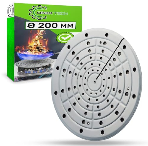 Aluminio Difusor de Calor para Cocina Gas con Diámetro Ø 200 mm - Garantía de 5 Años - ONIX TECH