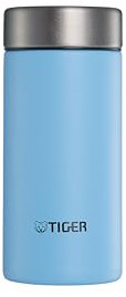 TIGER MMP-N020AL Tiger Thermos Flask, 7.8 fl oz (200 ml), White Water OK, Screw Stainless Steel Bottle, Compact, Easy to Carry, Vacuum Insulated, Mug, Hot or Cold Retention, Tumbler, Aqua Blue