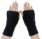 AffeGifts Fingerlose handschuhe damen, Niedlicher Plüsch armstulpen damen armwärmer handwärmer für Frauen Mädchen, die Schreiben lernen Schreiben Schreiben Fahren Indoor und Outdoor arbeiten (Schwarz)