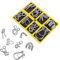 KONTONTY 4 Sätze Schalte Spielzeug Interlock-Spielzeug Draht-Puzzle-Spielzeug Gedankenspiel Interlock-spielring Drahtpuzzles Für Erwachsene 9-draht-Puzzle Rätsel Rostfreier Stahl