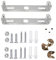 TIEGUANJIA 2-Pack Alloy Ceiling Light Mounting Bracket Kit with Screws - Universal Pendant/Wall Fixture Bracket for Home & Office