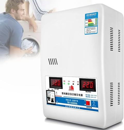 DPLWJPP 220V Voltage Stabilizer,High Precision Single Phase Home Use Heavy Duty Voltage Reglator With LED Display Screen,for Computer/refrigerator/TV