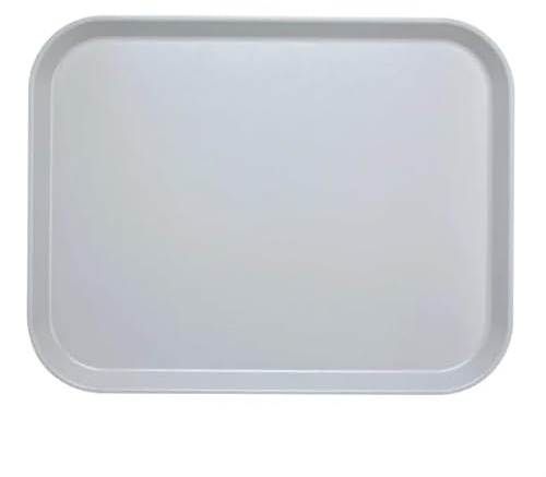 Cambro Versa Rectangle Tray Pale Grey - 325x530mm | Stacking lugs speed up drying, while reinforced corners prevent warping and chipping in busy commercial kitchens.