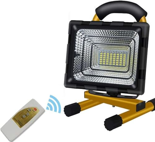 Lampe de Travail LED Rechargeable avec télécommande, projecteur extérieur Portable, for la réparation de Voitures, Atelier, Garage, Maison