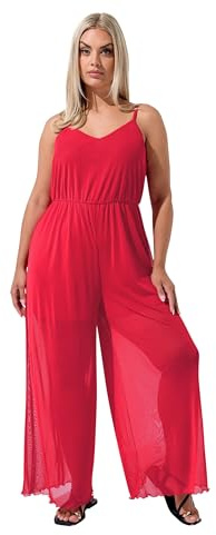 Yours Limited Collection Curve Mesh Jumpsuit - Women's - Plus Size Curve