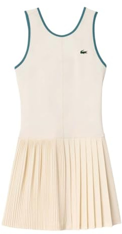 Lacoste - Robe - Femme (34 FR) (Blanc/Bleu)