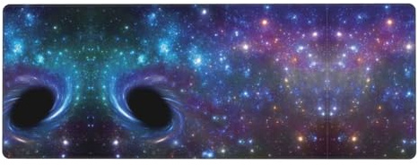 Galaxy Gaming Desk Mat, Wide Surface Desk Pad for Keyboard, Mouse and Improved Gaming Stability