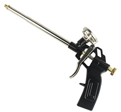 Foam Gun, Picowe Foaming Gun Pu Expanding Caulking Gun Metal Body Pro Heavy Duty PU Spray Foam Gun Grade Expanding Spray Application Applicator