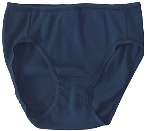 HERMKO 2130 Mädchen Slip aus 100% Bio-Baumwolle, Unterhose in Feinripp-Qualität, Farbe:Marine, Größe:152