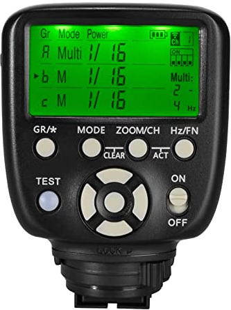 YONGNUO YN560-TX II LCD Blitzauslöser Fernbedienung für Nikon und YN560IV/III YN660 mit Weckfunktion für Nikon Kameras