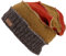 GURU SHOP Wollmütze, Nepalmütze, Patchwork Beanie, Herren/Damen, Mustard, Wolle, Size:One Size