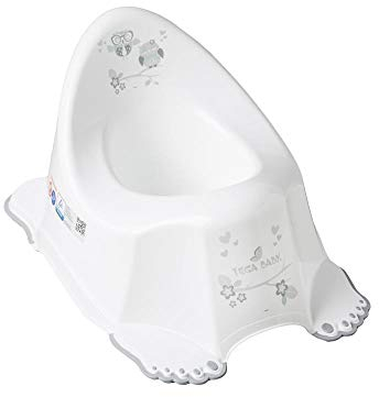 Hibou pot de toilette musical Blanc avec pieds antidérapants pour bébé enfant idéal pour apprentissage de la propreté
