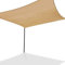 IDMarket - Voile d'ombrage rectangulaire 4x6 M Sable