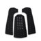 VIFER Surfboard Traction Pad Surfing Surfbrett Anti-Rutsch Surfbrett Traktionspad Tailpad Deck Grip 3Pcs (Schwarz)