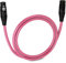 LyxPro 3 Feet XLR Microphone Cable Balanced Male to Female 3 Pin Mic Cord for Powered Speakers Audio Interface Professional Pro Audio Performance and Recording Devices - Pink