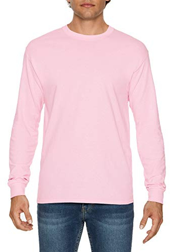 Gildan Adult Heavy Cotton 5.3 oz. Long-Sleeve T-Shirt 2XL Light Pink