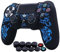 HLRAO Lasergravur Drachen Silikon Hülle Skin Case (Strahlung) für PS4/Slim/Pro Controller x 1 Mit Pro aufsätze Thumb Grips x 10.