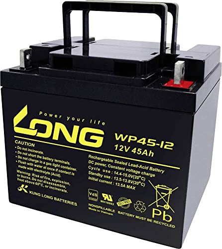 LONG WP45-12 WP45-12 Bleiakku 12V 45Ah Blei-Vlies (AGM) (B x H x T) 199 x 171 x 166mm M6-Schraubanschluss VDs-Zertifizierung