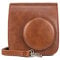 Camera Case for Fujifilm Instax Mini 7+ 7 plus Case, PU Leather Camera Case with Removable Shoulder Strap (Brown)