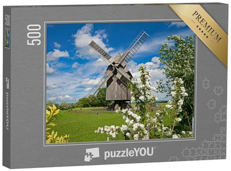 puzzleYOU: Puzzle 500 Teile „Windmühle in Krippendorf, JENA“