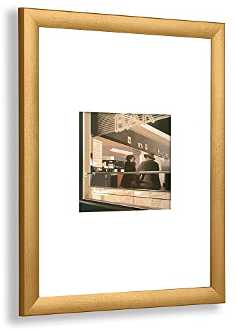 Olympia Deluxe Bilderrahmen Posterrahmen 50x150 cm Puzzlerahmen Farbe Gold Gewischt Hintergrund Weiß Antireflex Kunstglas