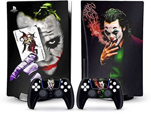 Toxxos Skin PS5 - Disc Edition Anime Console e Controller Accessori Cover Skins PS5 Controller Skin regalo ps5 Skin per console Set completo Nero ps5 Skin Playstation 5 Skin 5 Skins