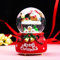 ITODA Schneekugel Weihnachtsmann Deko Schüttelkugel Musik Kristallkugel mit Schneeflocken Nachtlicht Glaskugel Weihnachtlich Glimmerkugel Tisch Kiderzimmer Weihnachtsdeko Geschenk für Weihnachten