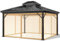 Jianyana Moskitonetz Outdoor, 4-Teilige Sonnenschirm Mesh Moskitonetz Balkon mit Reißverschluss für Pavillon Terrasse Lodge oder Balkon (nur Moskitonetz) (braun, 300 cm x 300 cm)