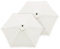 Sunshine Outdoor 2,7 m Terrassenschirm Ersatzdach Marktschirm Top Outdoor Regenschirm Baldachin für 8 Rippen (nur Baldachin), Beige (2 Stück/Paket)