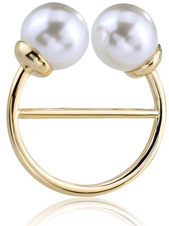 PLABBDPL Metall T Shirt Clips, Wikinger Broschen Vintage Brosche, Seiden Schal Ring Clip, T Shirt Krawatten Clips, Kleidungs Eckknopf runder Kreis Clip Schnalle Kleidungsring für Frauen und Mädchen