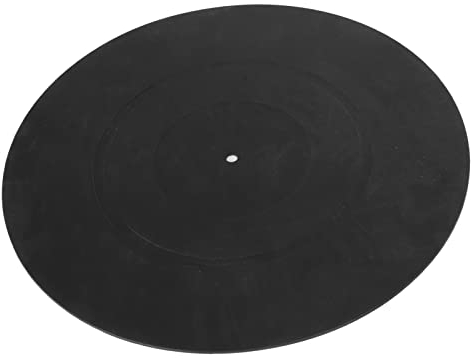 12 Inch Turntable Platter Mat, Rubber Silicone Turntable Slipmat Pad, Record Player Mat for All LP Vinyl Record Players, Antistatic Cover and Reduces Noise