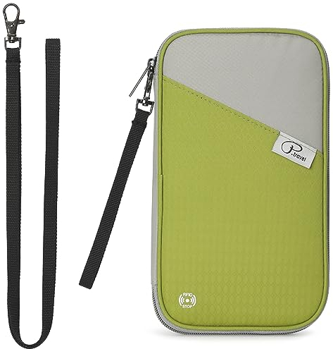 Lychii Reisepass Tasche für Damen und Herren, Familie Reiseorganizer mit RFID-Blocker, Reise Brieftasche Dokumententasche Tragbare Reisepasshülle Ausweistasche