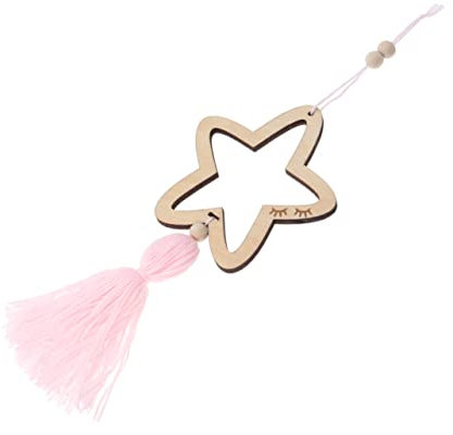 OSALADI Sterne Hängen Von Der Decke Sternverzierungen Aus Holz Sterngirlande Aus Holz Stern Hängende Verzierung Unfertige Holzsterne Hängende Sterndekorationen Wandschmuck Hölzern Krippe