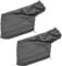 Dust Bag for Mitre Saws, Grey Belt Sander Parts Anti-dust Cover Bag with Zipper Easy Disposal of Dust Inside, Fit 255 Miter Accessories (2 Pcs)