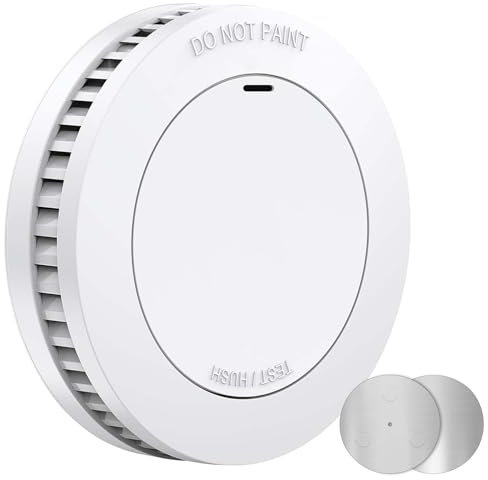 Smoke Alarm for Home,XINDUM Smoke Detectors 10 Years Battery, Fire Alarms with Test/Mute Button and Magnetic Holder, 85dB Audible Alarm for Home Security, Standalone,1 Pack