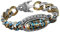 FROVOL Türkisfarbenes Sechs-Zeichen-Mantra-Mantra, neunäugiges Dzi-Perlenarmband, Perlen, Sechs-Zeichen-Armband, Retro, E6A6, Zubehör, neunäugiges Mantra, M, Stein