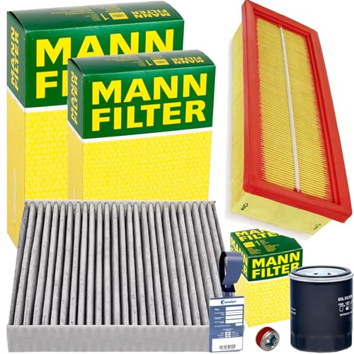Mann Filter Filterset Inspektionspaket | W610/3 (OC196)+C2859+CUK2026+257.821.001+MN1801 für Ypsilon 500 Panda 169
